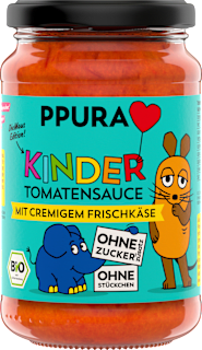 Tomatensoße mit cremigem Frischkäse für Kinder PPURA