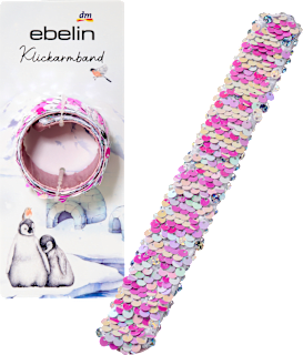 Klickarmband mit Pailletten  ebelin