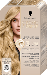 Farba na vlasy - 9-0 prirodzená veľmi svetlá blond Schwarzkopf CREME SUPREME
