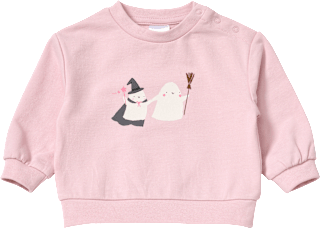 Sweatshirt mit Gespenster-Motiv, rosa, Gr. 62, 1 St