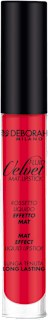 tekutá matná rtěnka Fluid Velvet 21 Poppy Red DEBORAH MILANO