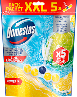 Тоалетно блокче Power 5 Lime, 5x50 g Domestos