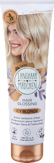 Farb-Glanzbehandlung Glossing - Icy Blonde Langhaarmädchen