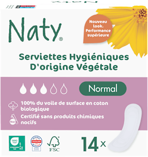 Assorbenti compostabili normal Naty