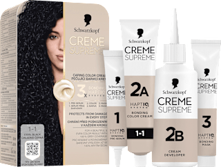 barva na vlasy Creme Supreme 1-1 Chladná černá Schwarzkopf CREME SUPREME
