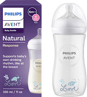 Babyflasche Natural Response weiß, ab dem 3. Monat, 330 ml  PHILIPS AVENT