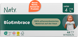 Windeln BioEmbrace Gr. 4 (7-18 kg) Naty