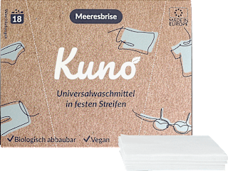 Universalwaschmittel in festen Streifen Kuno