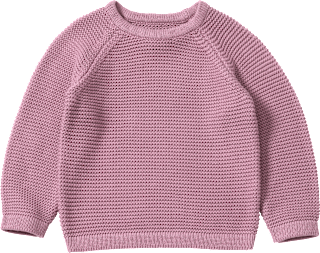 Pullover aus Strick mit Raglan-Ärmeln, lila, Gr. 116 ALANA