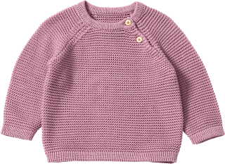 Pullover aus Strick mit Raglan-Ärmeln, lila, Gr. 74 ALANA