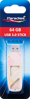 USB-Stick 3.0 mit Quadrat-Motiv sortiert  Paradies