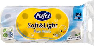 Soft & Light Pure White toalet papir 3-slojni Perfex
