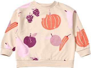 Sweatshirt mit Kürbis-Muster, beige, Gr. 98 ALANA