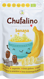 Bio kaša z okusom banane CHUFALINO drobTinka
