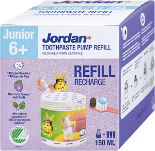 Zobna pasta za otroke Junior 6+, polnilo Jordan