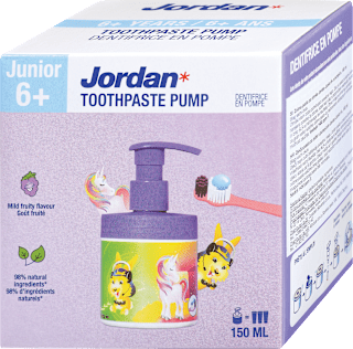 Zobna pasta za otroke Junior 6+ s pumpico Jordan