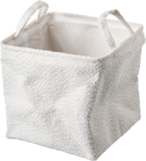 Aufbewahrungskorb aus Boucle, offwhite (25x23 cm) dm home