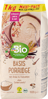 Porridge Basis mit Dinkel & Flohsamen Maxi-Pack dmBio