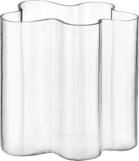 Vase aus Glas organisch, klar (18x21x18 cm)  dm home