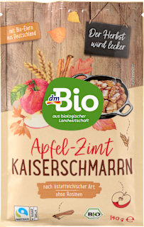 Backmischung Dinkel Kaiserschmarrn mit Apfel & Zimt dmBio