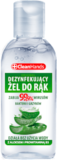 Żel antybakteryjny do rąk z aloesem i prowitaminą B5 CleanHands