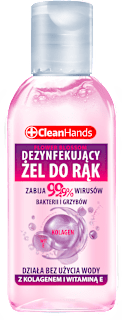 Żel antybakteryjny do rąk z kolagenem i witaminą E CleanHands