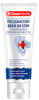 Krem pielęgnacyjny do stóp z kompleksem przeciwgrzybiczym CleanHands