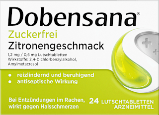 zuckerfrei Zitronengeschmack Lutschtabletten Dobensana