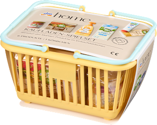 Spielzeug-Set Kaufmannsladen aus Holz, mehrfarbig 7tlg dm home