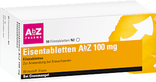 AbZ Pharma Eisentabletten AbZ 100 mg Filmtabletten AbZ Pharma