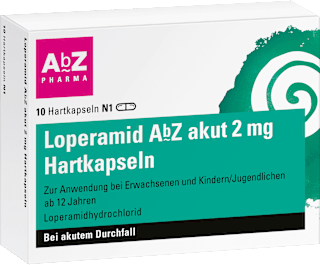 AbZ Pharma Loperamid AbZ akut 2 mg Hartkapseln AbZ Pharma