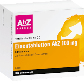 AbZ Pharma Eisentabletten AbZ 100 mg Filmtabletten AbZ Pharma