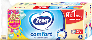 Toilettenpapier gelb comfort 3-lagig XXL-Pack Zewa