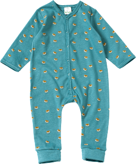 Schlafanzug mit Fuchs-Muster, blau, Gr. 62/68 ALANA