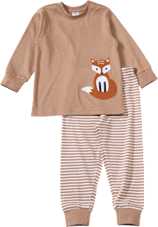 Schlafanzug mit Fuchs-Applikation, braun, Gr. 104 ALANA