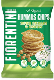 Chips di ceci con sour cream e onion FIORENTINI