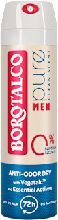 MEN deodorant sprej Pure Clean Scent Borotalco