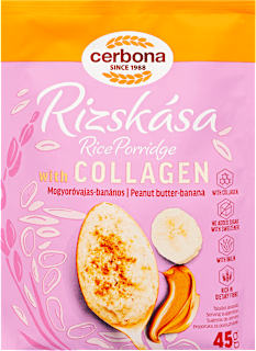 Proteines rizskása, mogyoróvajas-banános Cerbona