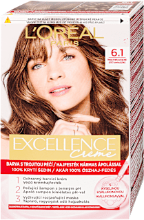 Tartós hajfesték, sötét hamvasszőke 6.1 L'ORÉAL PARiS EXCELLENCE Creme