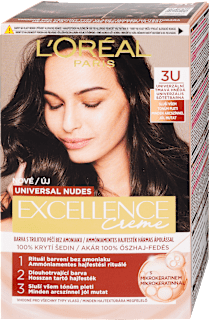 Tartós hajfesték, sötétbarna 3U L'ORÉAL PARiS EXCELLENCE Creme