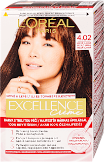 Tartós hajfesték, irizáló barna 4.02 L'ORÉAL PARiS EXCELLENCE Creme