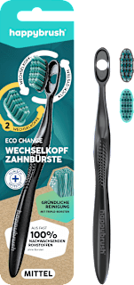 Zahnbürste Eco Change mit Aufsteckbürsten, Starter Set happybrush