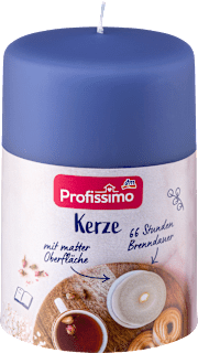 Kerze matt 120/80 blau, 1 St