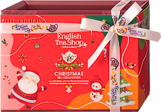Zestaw herbat ekologicznych Holiday Red Santa, 12 piramidek English Tea Shop