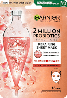 textilní pleťová maska s probiotiky GARNIER SKIN NATURALS