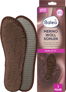 Einlegesohlen Merinowollsohlen, Gr. 40/41 (1 Paar) Balea