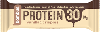Tyčinka Protein 30 % vanilla & crispies bombus