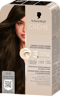 barva na vlasy Creme Supreme 4-0 Přirozeně hnědá Schwarzkopf CREME SUPREME