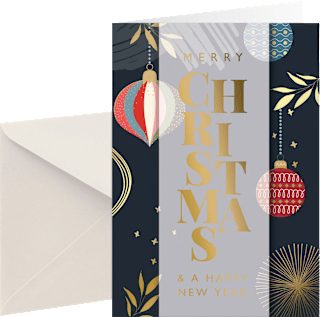 Grußkarte Weihnachten Transparent CACTUS