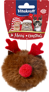 Pallina a renna con erba gatta Vitakraft